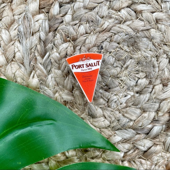 Port Salut Cheese Pin | Handmade | Mini Brands | NWOT | Quirky | Fun - Picture 9 of 16